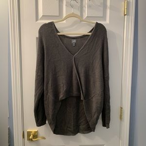 New York & Company Front-Tuck Knit Top - Medium